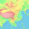 Carte topographique Chine, altitude, relief