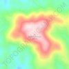 Carte topographique Short Mountain, altitude, relief