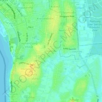 Carte topographique Donnokkhoum, altitude, relief