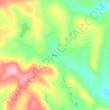 Carte topographique Galilee, altitude, relief