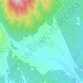 Carte topographique Kıcak, altitude, relief