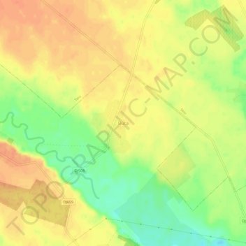 Carte topographique Buta, altitude, relief