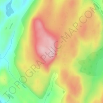 Carte topographique Mont Veyrier, altitude, relief