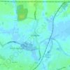 Carte topographique Shripney, altitude, relief