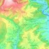Carte topographique Fouhren, altitude, relief