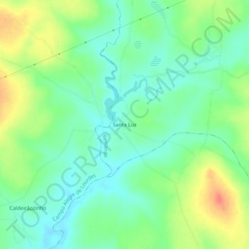 Carte topographique Santa Luz, altitude, relief