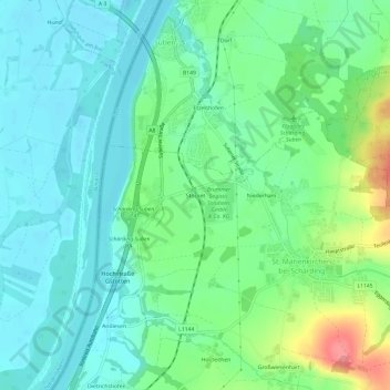 Carte topographique Stocket, altitude, relief