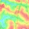 Carte topographique Higher Trekenning, altitude, relief