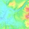 Carte topographique Le Batut, altitude, relief
