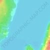 Carte topographique Lac Memphrémagog, altitude, relief