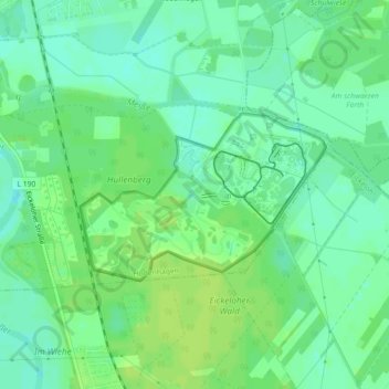 Carte topographique Ostafrika, altitude, relief