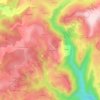 Carte topographique Le Dat-Soubeyrol, altitude, relief