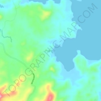 Carte topographique Pag-Asa, altitude, relief