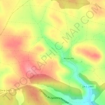 Carte topographique La Genia, altitude, relief