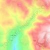 Carte topographique الوادي الاخضر, altitude, relief