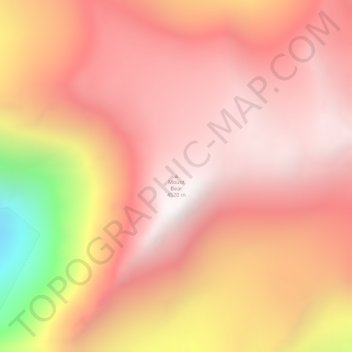 Carte topographique Mount Bear, altitude, relief