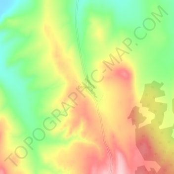 Carte topographique Ormanözü, altitude, relief