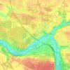 Carte topographique Le Mée-sur-Seine, altitude, relief