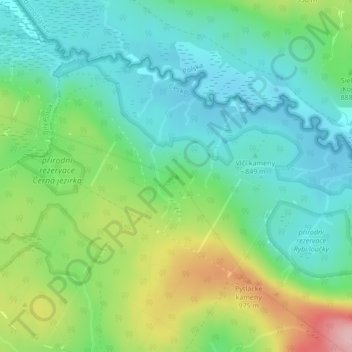 Carte topographique Pilzstein, altitude, relief