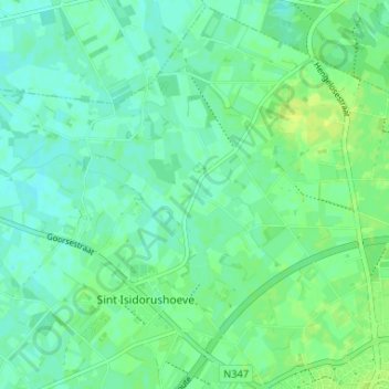 Carte topographique Eppenzolder, altitude, relief