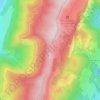Carte topographique Pas de Bellecombe, altitude, relief
