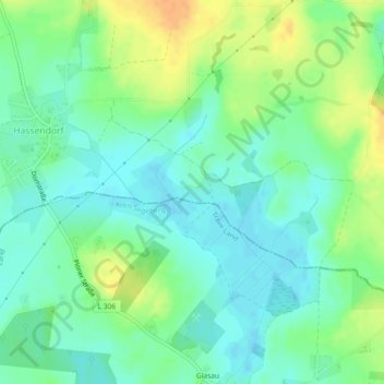 Carte topographique Katzburg, altitude, relief