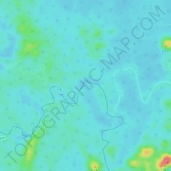 Carte topographique El Delirio, altitude, relief