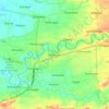 Carte topographique Klampok, altitude, relief