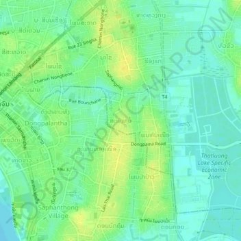 Carte topographique Saphangmo, altitude, relief