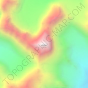 Carte topographique Golgotha, altitude, relief