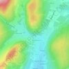 Carte topographique Balme de Rochebin, altitude, relief