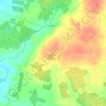 Carte topographique Cappalusk, altitude, relief