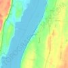 Carte topographique Cheviot, altitude, relief