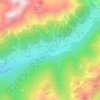 Carte topographique Pens - Pennes, altitude, relief