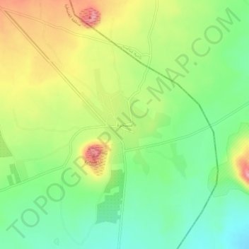 Carte topographique Mas'hara, altitude, relief