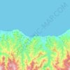 Carte topographique Giresun, altitude, relief