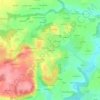 Carte topographique Guérignan, altitude, relief