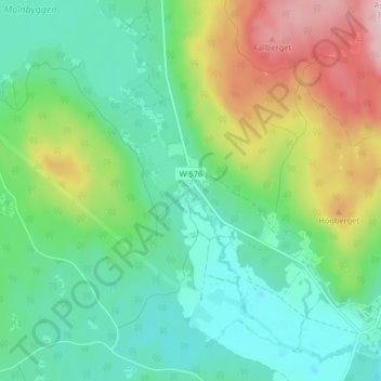 Carte topographique Rältlindor, altitude, relief
