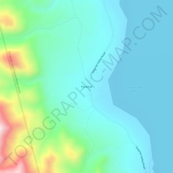 Carte topographique Pyramid, altitude, relief