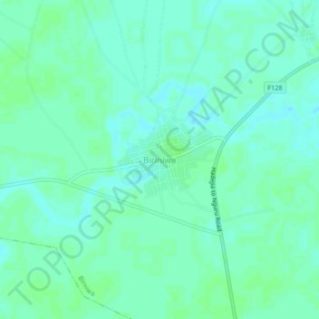 Carte topographique Biriniwa, altitude, relief