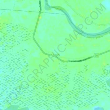 Carte topographique Ancon, altitude, relief