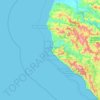 Carte topographique Christmas Rock, altitude, relief