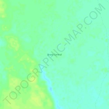 Carte topographique Brasil Central, altitude, relief