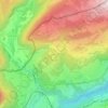 Carte topographique Le Bugnon, altitude, relief