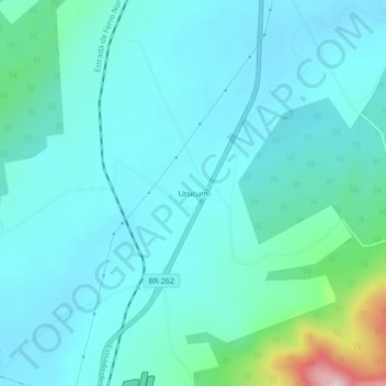 Carte topographique Urucum, altitude, relief