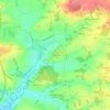Carte topographique Le Breuil, altitude, relief