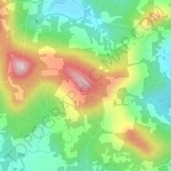 Carte topographique Morro Boa Vista, altitude, relief