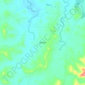 Carte topographique Mortiño, altitude, relief