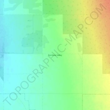 Carte topographique Rainbow Valley, altitude, relief