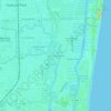 Carte topographique North Bal Harbor, altitude, relief